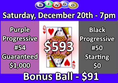 Bingo every Saturday at 7pm at St. John XXIII parish in West Seneca, NY.