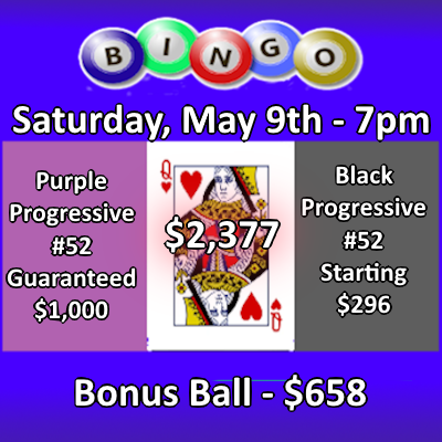 Bingo every Saturday at 7pm at St. John XXIII parish in West Seneca, NY.