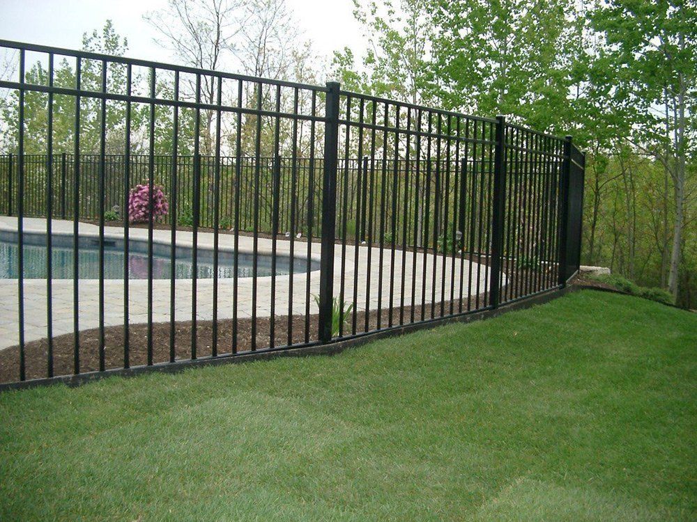 Aluminum Black Pool Fence — Bourne, MA — Mr. Fence
