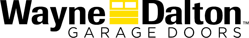 a black and yellow logo for wayne dalton garage doors