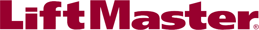 LiftMaster logo in red on a white background