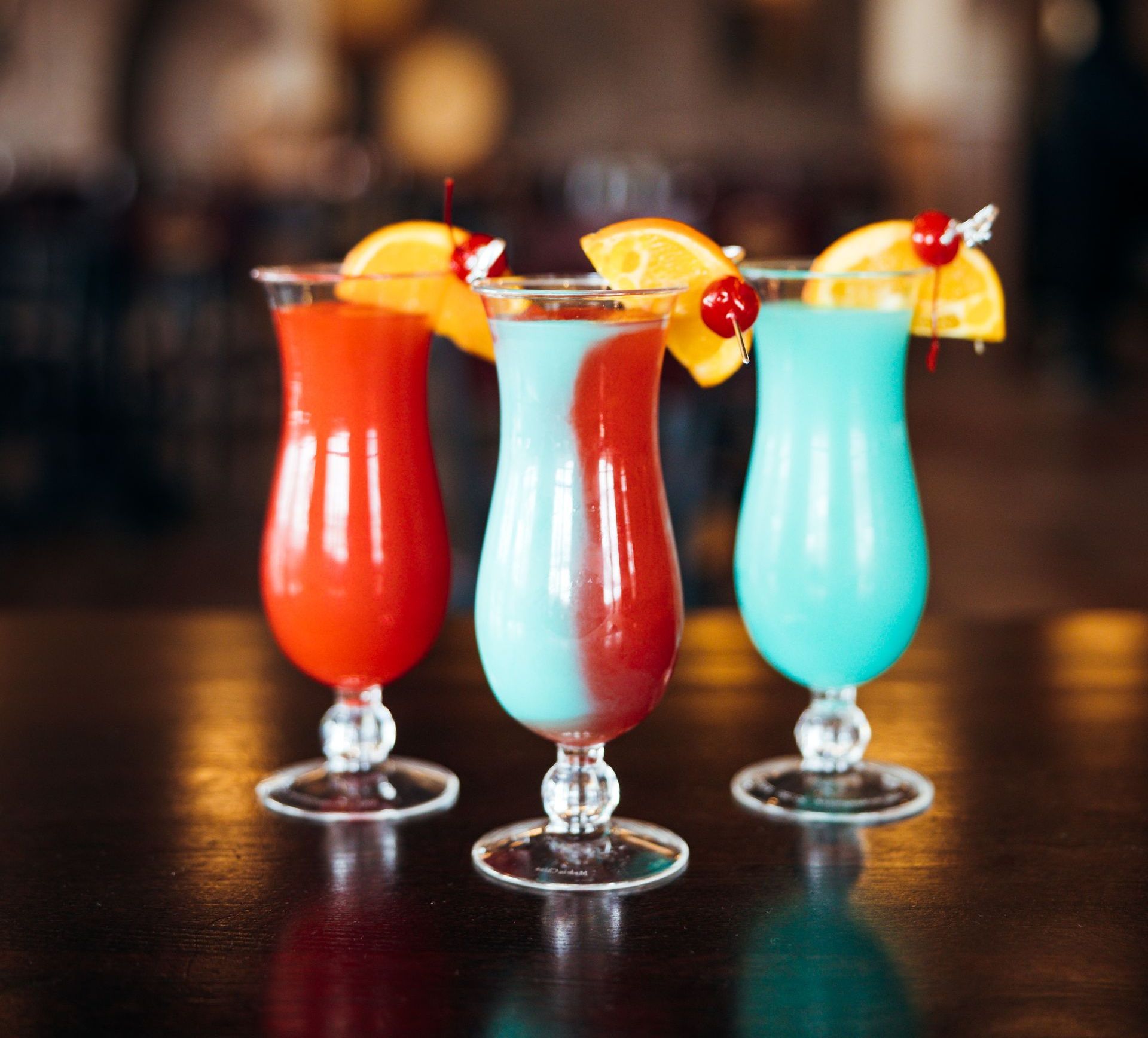 Satisfy Your Cocktail Craving With the Red Dragon, Blue Dragon, or Mixed Dragon Cocktail at the Hill