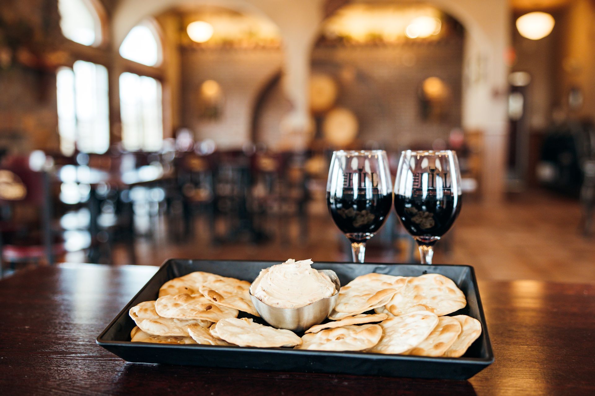 Get a Light Bite With Our Crackers at Canterbury Hill Winery & Restaurant in Holts Summit, MO