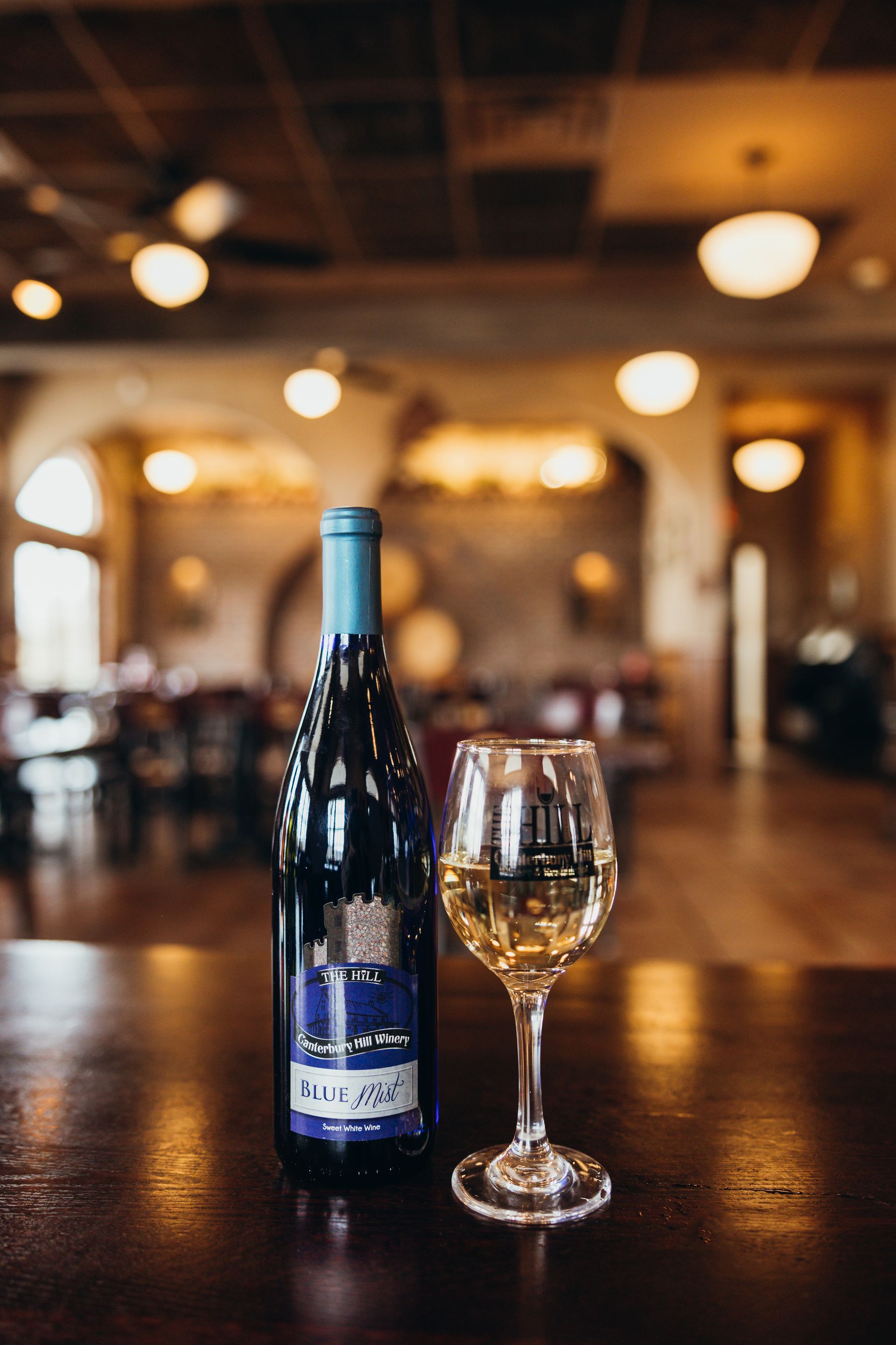 Our Blue Mist Wine Is One of Many Custom Crafted Wines Served at Special Events at the Hill.