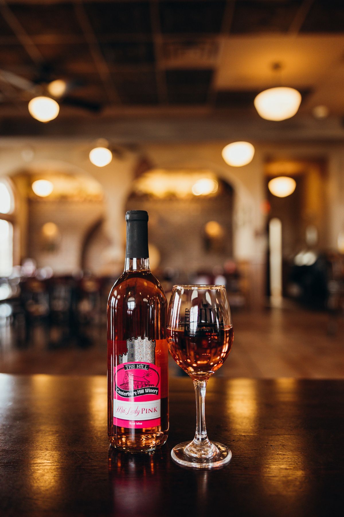 Ma’Lady Pink is a Sweet Rose Wine. Purchase Your Bottle or Case at the Hill in Holts Summit, MO.