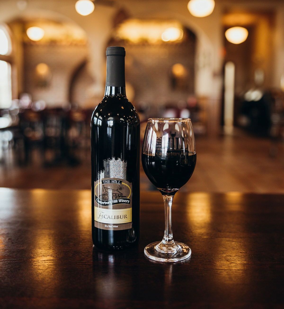 Excalibur Is a Dry Red Wine. Purchase Your Bottle or Case at the Hill in Holts Summit, MO.