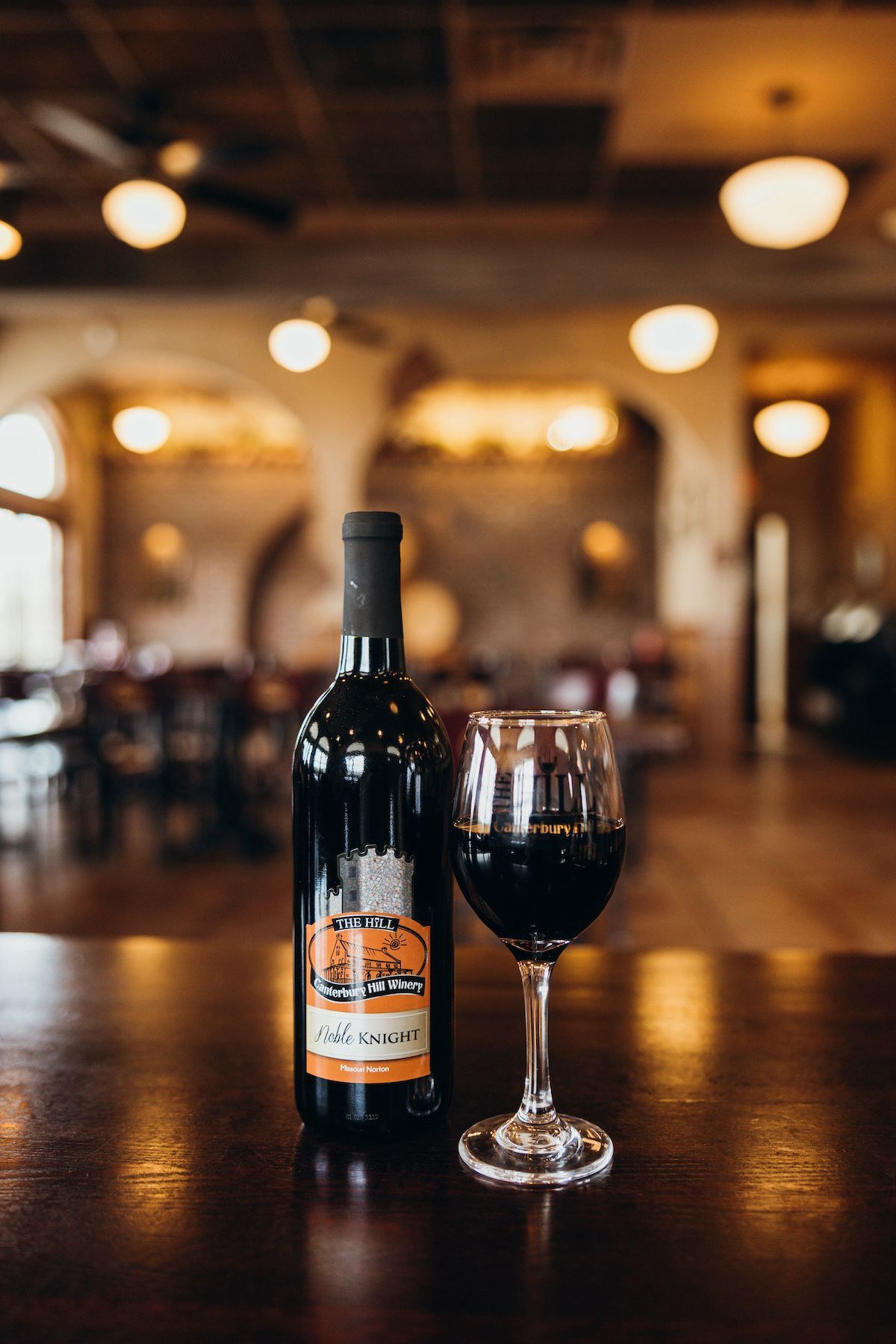 Noble Norton is a Dry Red Wine. Purchase Your Bottle or Case at the Hill in Holts Summit, MO.