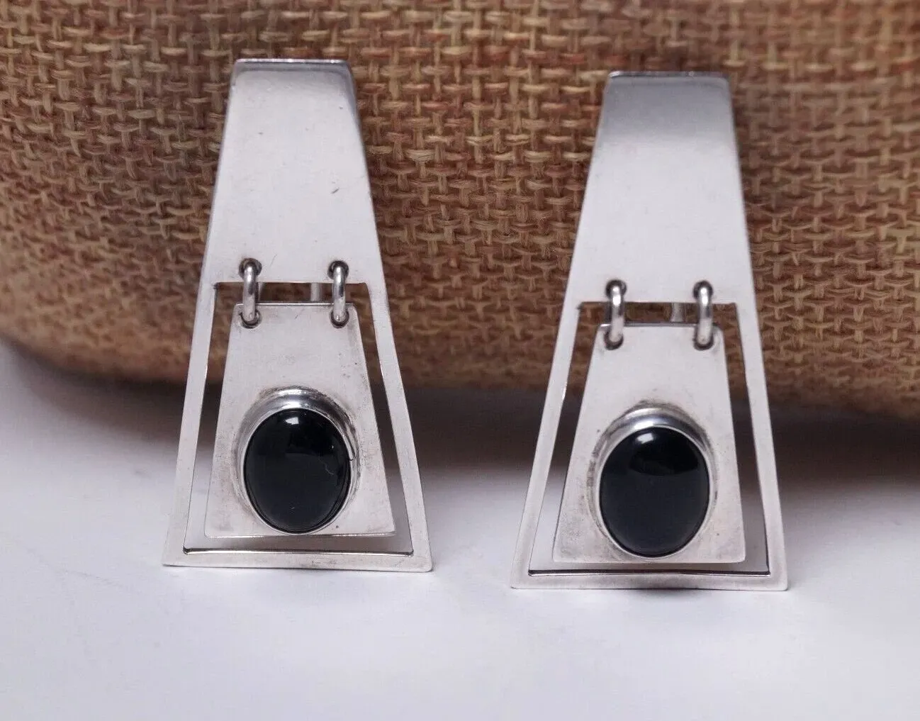 Equador 925 Sterling Silver & Black Onyx Earrings