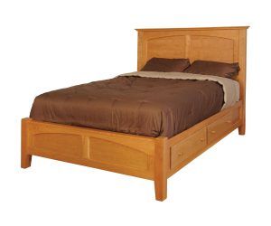 Shaker Panel Bed With Drawer Unit
