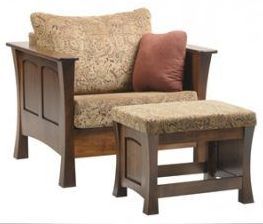 Woodbury Chair and Ottoman