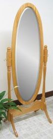 Antique Oval Cheval Mirror
