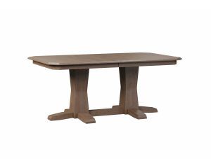 Bevel Shaker Double Pedestal Table