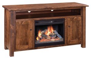 Barn Floor 60” Fireplace TV Stand