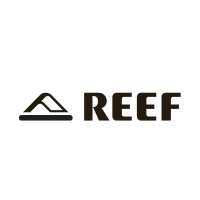 The reef logo is black and white on a white background.