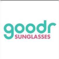 A logo for goodr sunglasses on a white background.