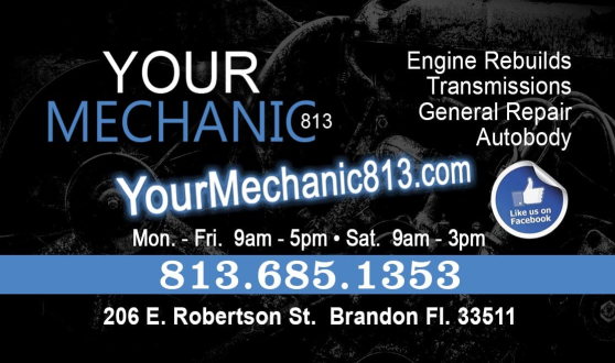 Information about our Brandon Auto Repair Shop | Your Mechanic 813
