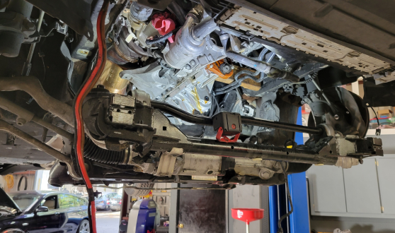 A car on a ramp | Your Mechanic 813