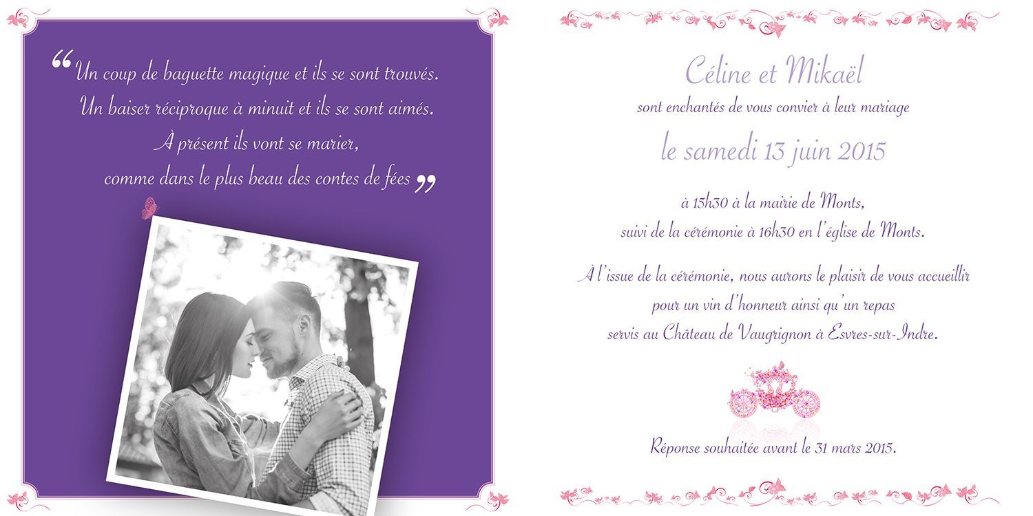 Intérieur faire-part studio comélémon