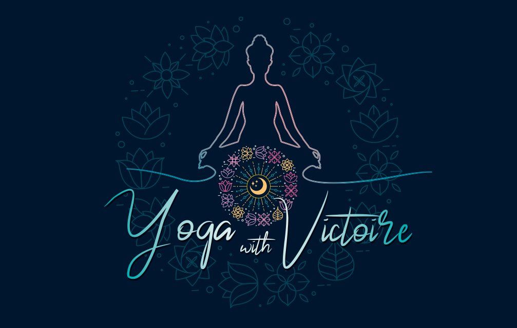 Recto carte de visite Yoga With Victoire Recto carte de visite Yoga With Victoire