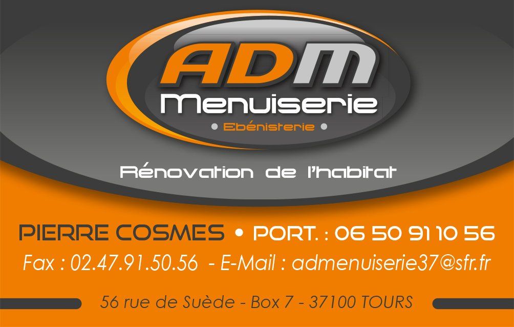 recto carte de visite ADM menuiserie recto carte de visite ADM menuiserie