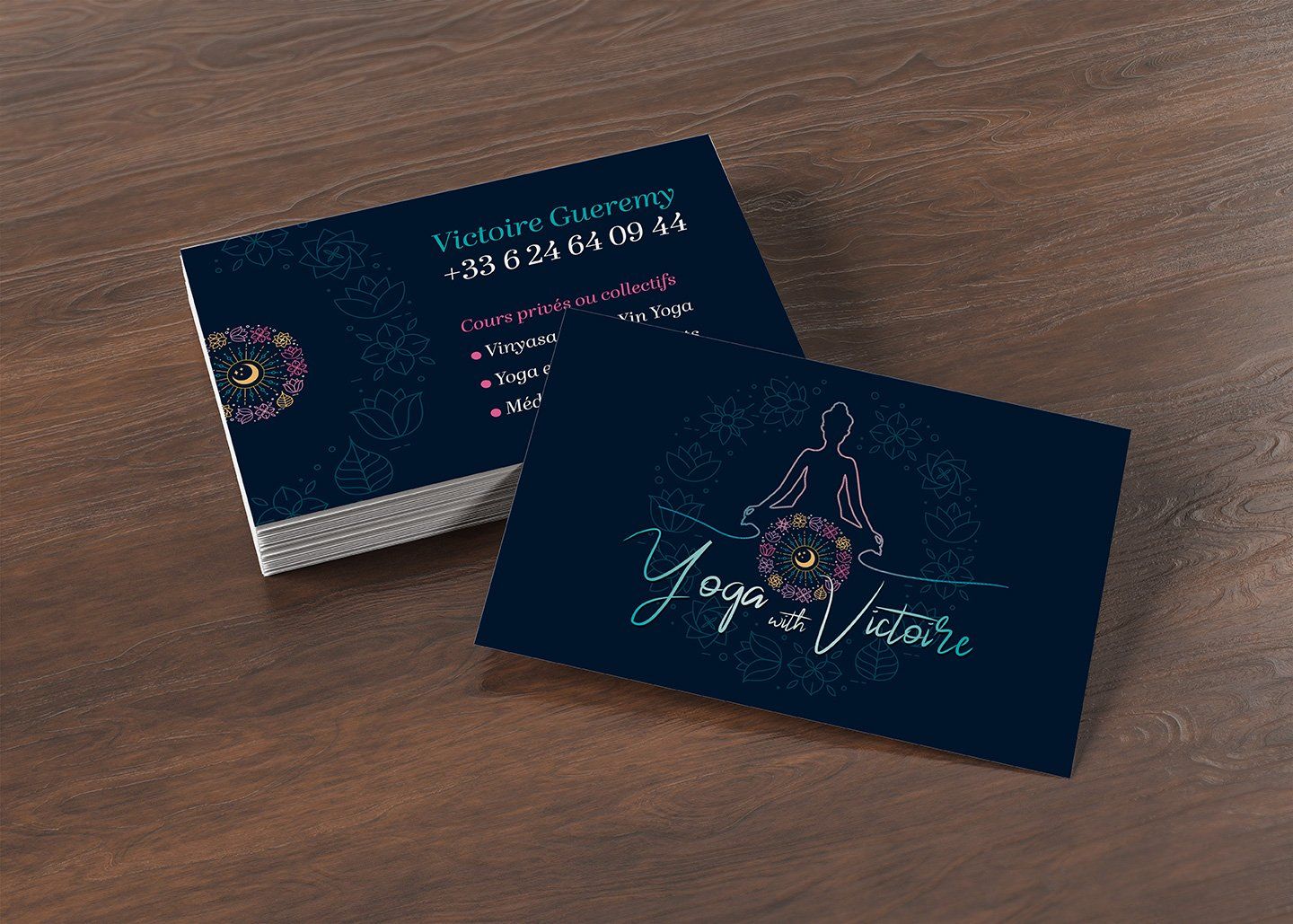 Carte de visite Yoga with Victoire Carte de visite Yoga with Victoire