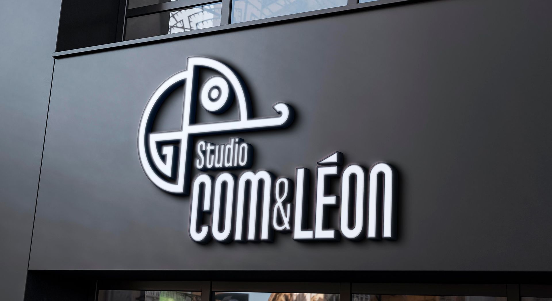 visuel page identité visuelle studio com&léon