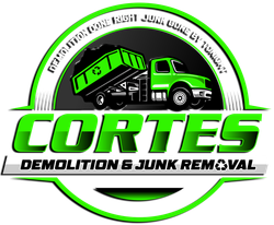 Green Cortes Demolition & Junk Removal logo for branding