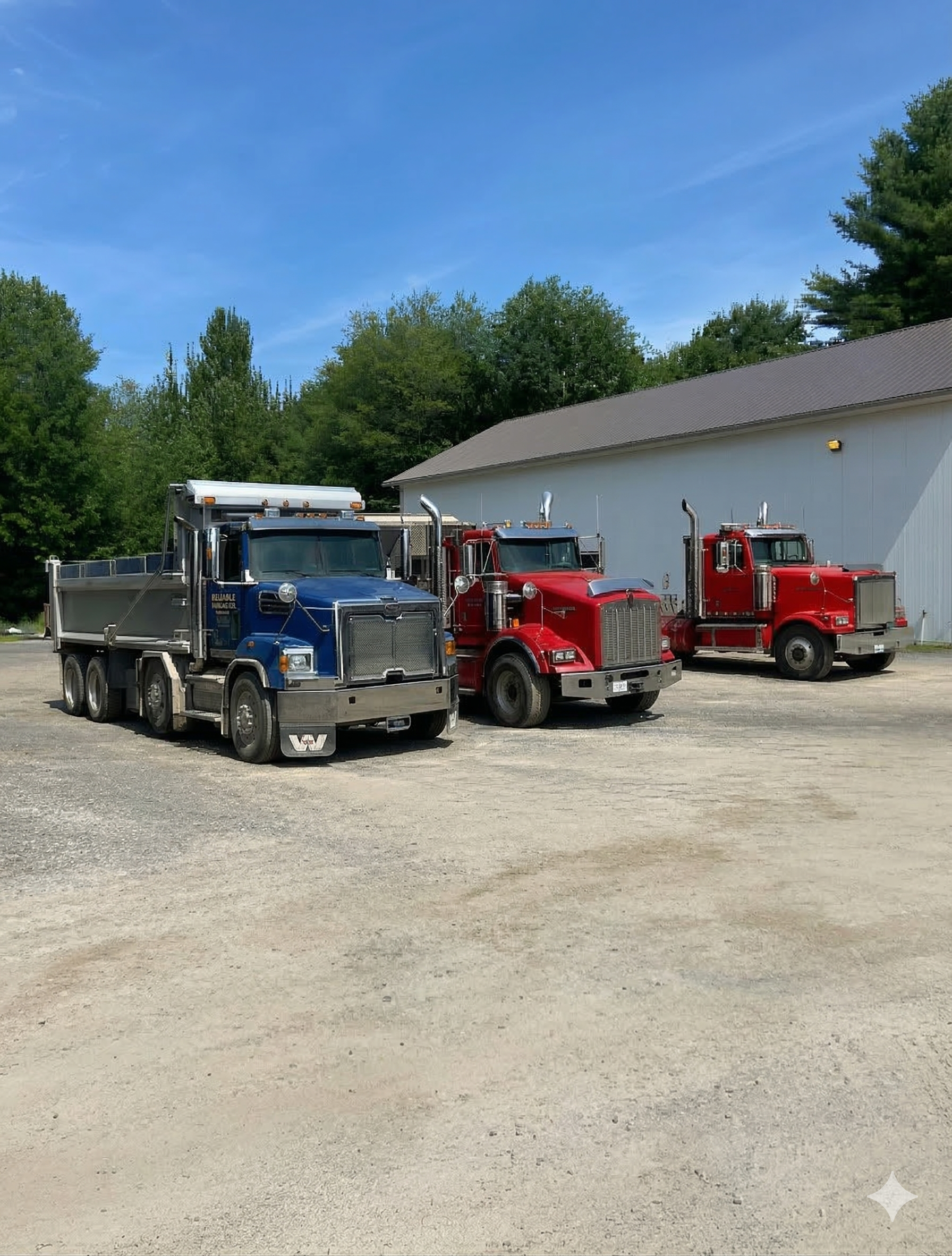 Une illustration colorée, dessinée à la main, représentant un paysage de montagne fantaisiste sous un soleil jaune éclatant.