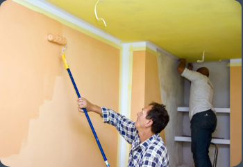 Interior Painters painting walls