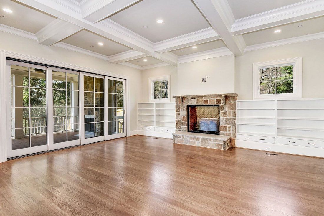 living room with fireplace | about us | Cabin John Builders | Cabin John, MD 20818
