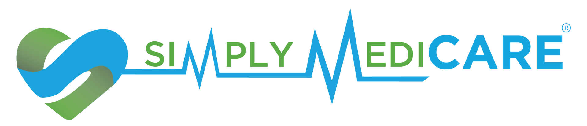 Heart-shaped logo with intertwined blue and green ribbons, representing health and nature.