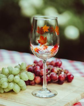 Hand Painted Decorative Wine Glasses