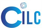 CILC logo: Blue letters with a swirling dot design above.