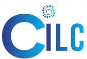 CILC logo: Blue letters with a swirling dot design above.