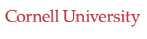 Cornell University, written in maroon.