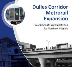 Dulles corridor metrorail expansion provides safe transportation for northern virginia