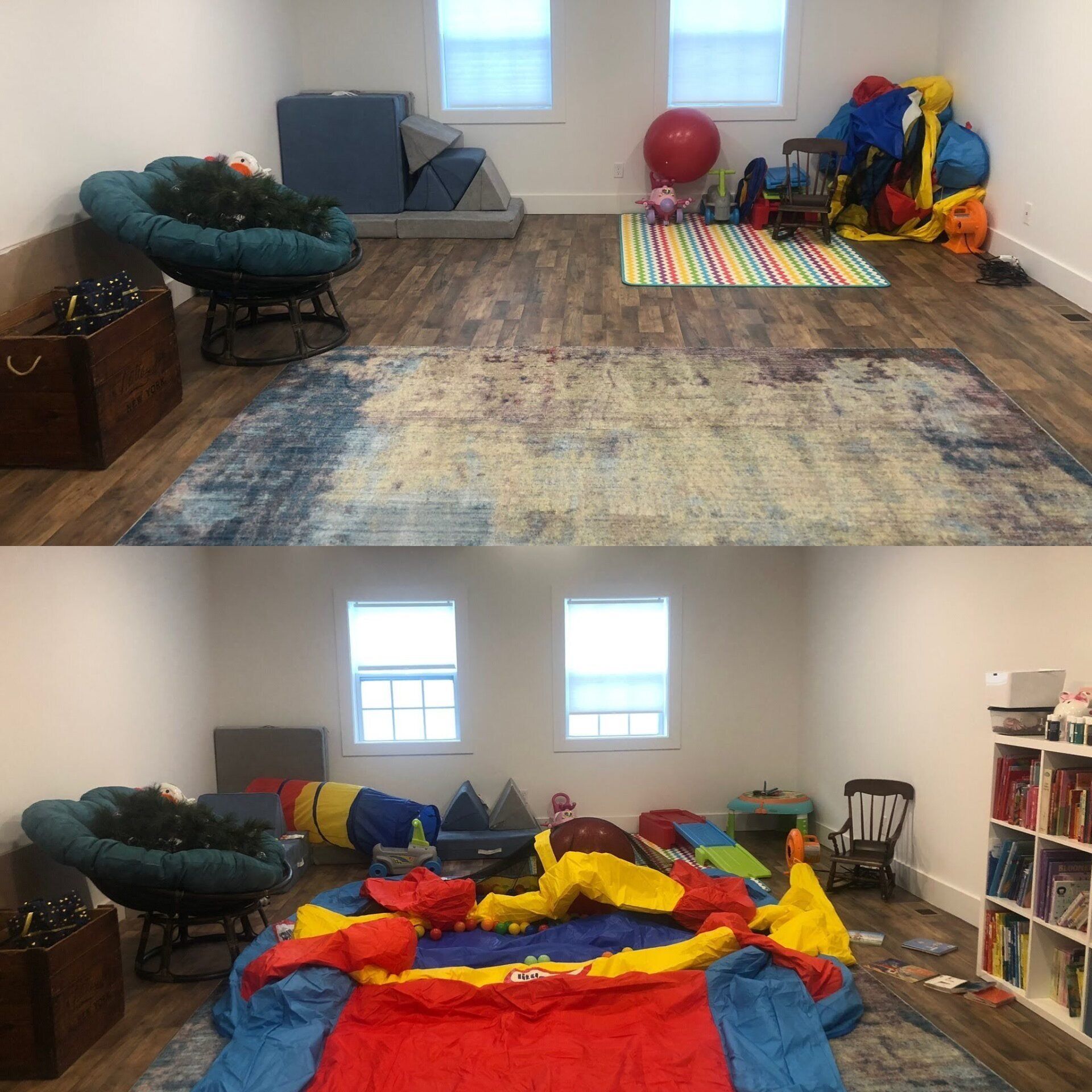 Client Playroom Cleaned — Kansas City, MO — Cleaning Maids In and Out, Kansas City, MO — Cleaning Maids In and Out, deep cleaning, top to bottom, housekeeping, maid service, cleaning, clean, cleaners, cleaning company, laundry service, window washing, carpet cleaning, carpet shampooing,