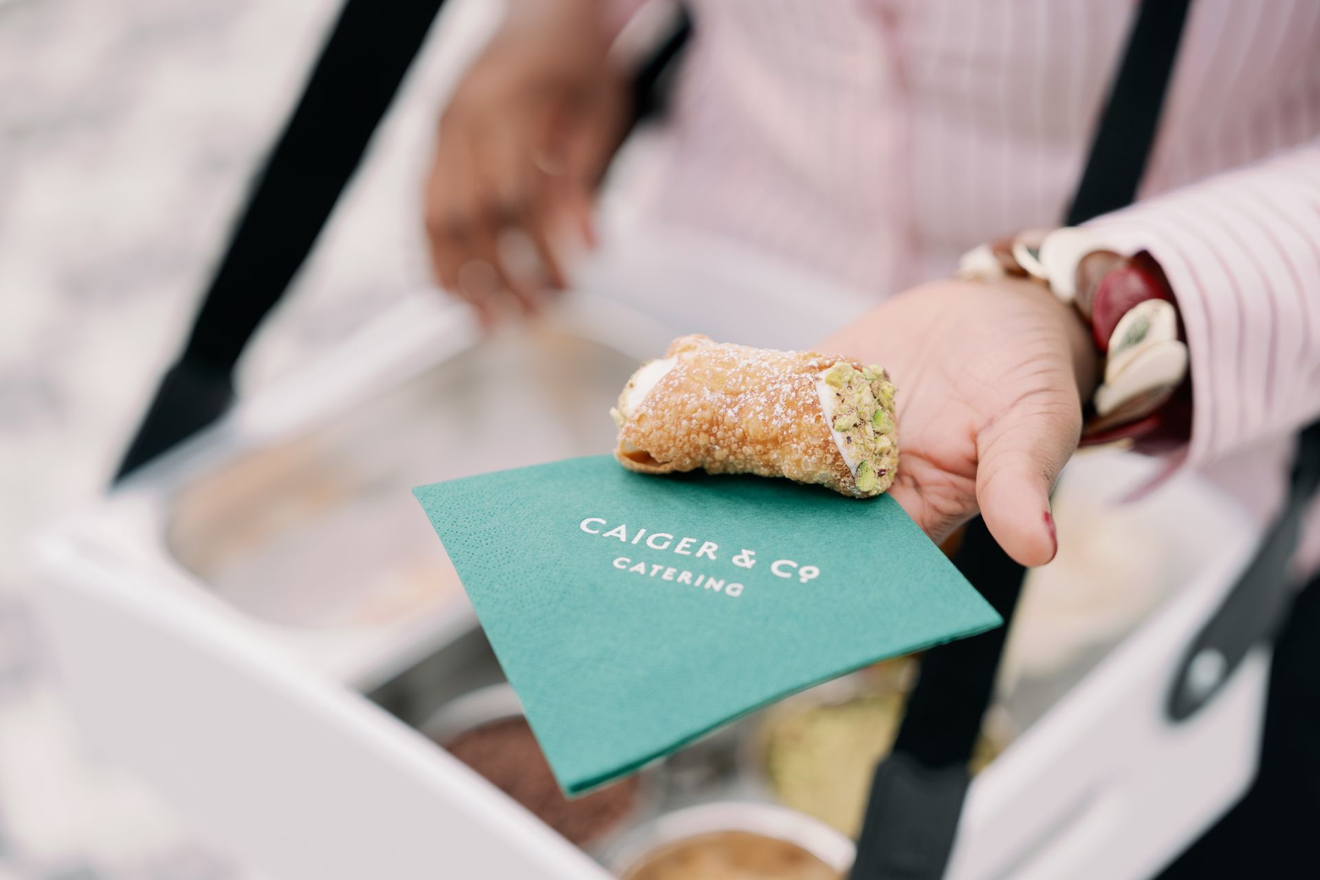 freshly made cream rolls