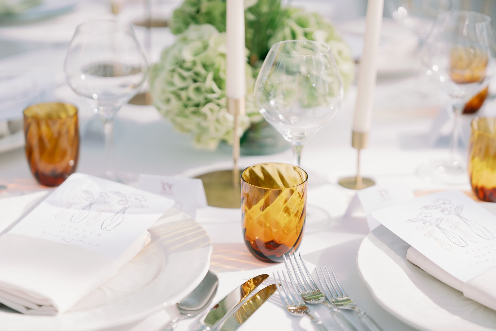 Wedding place setting