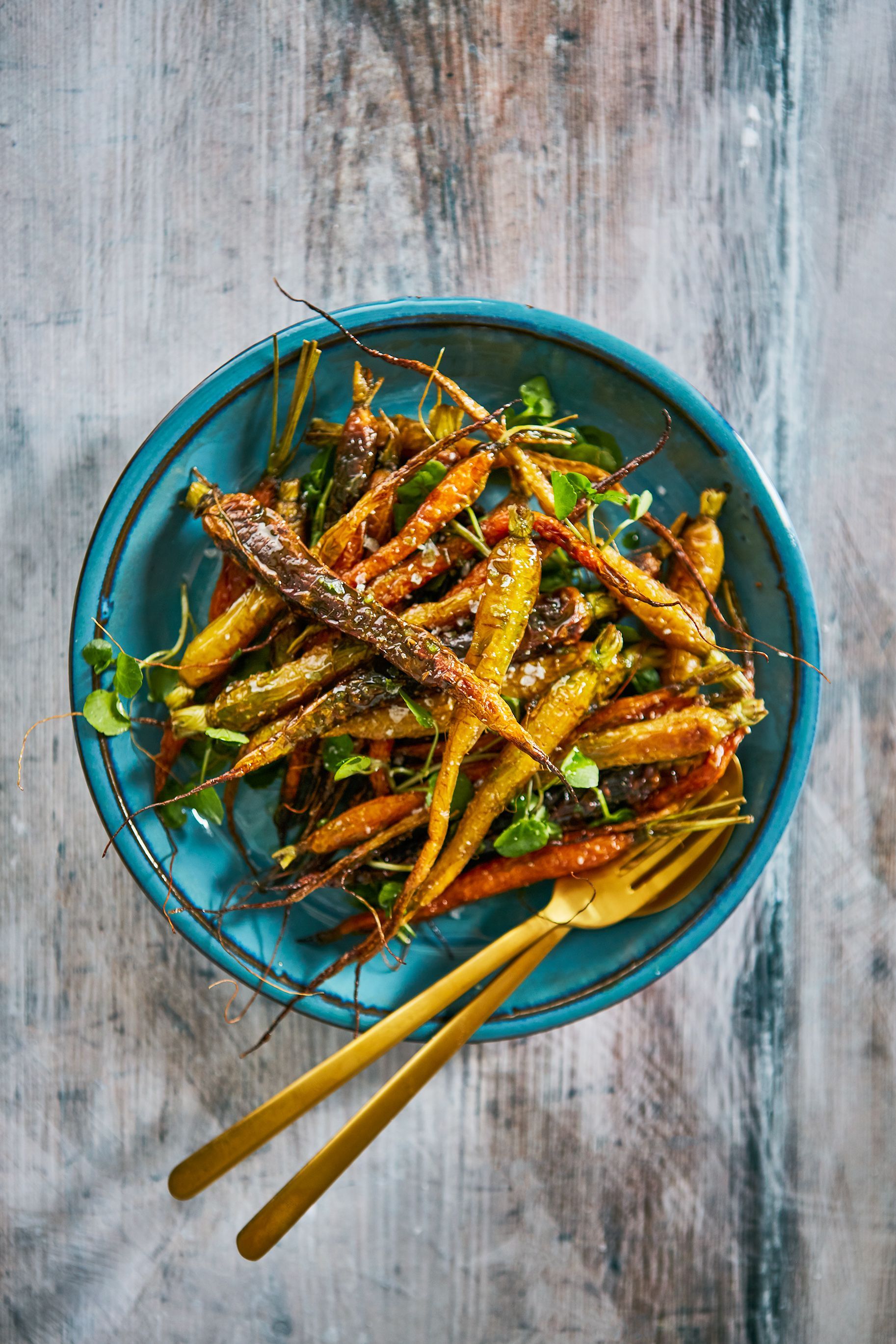 Caiger winter roasted carrots bowl