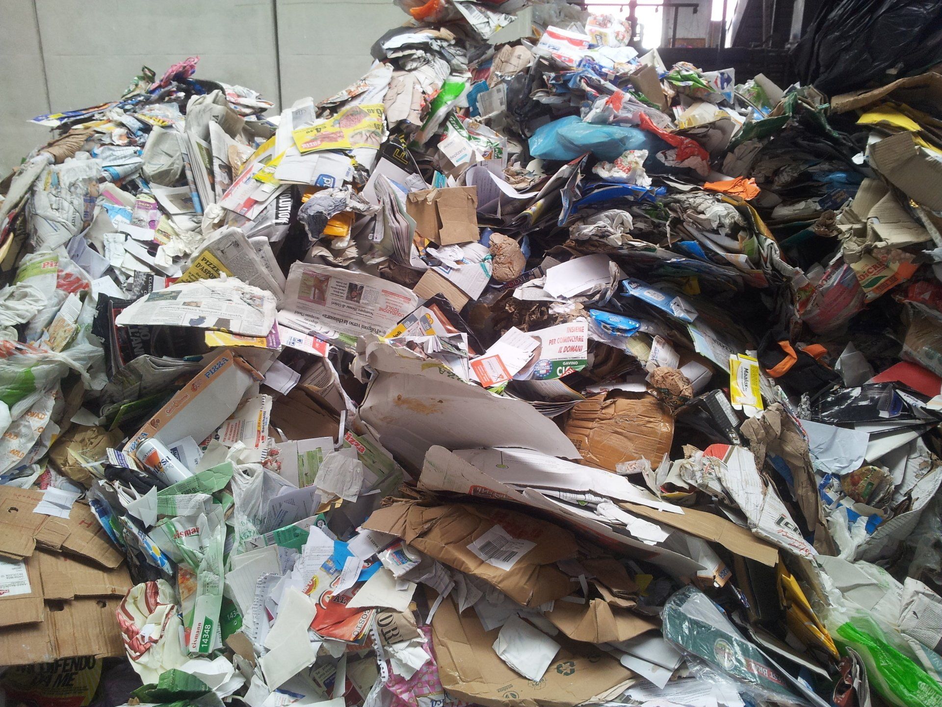 carta e cartone per riciclo