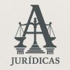 Un logotipo para un bufete de abogados con una letra a y una balanza de la justicia.