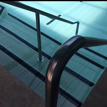 Poolside Stairs — Hydrotherapy in Croudance Bay, NSW