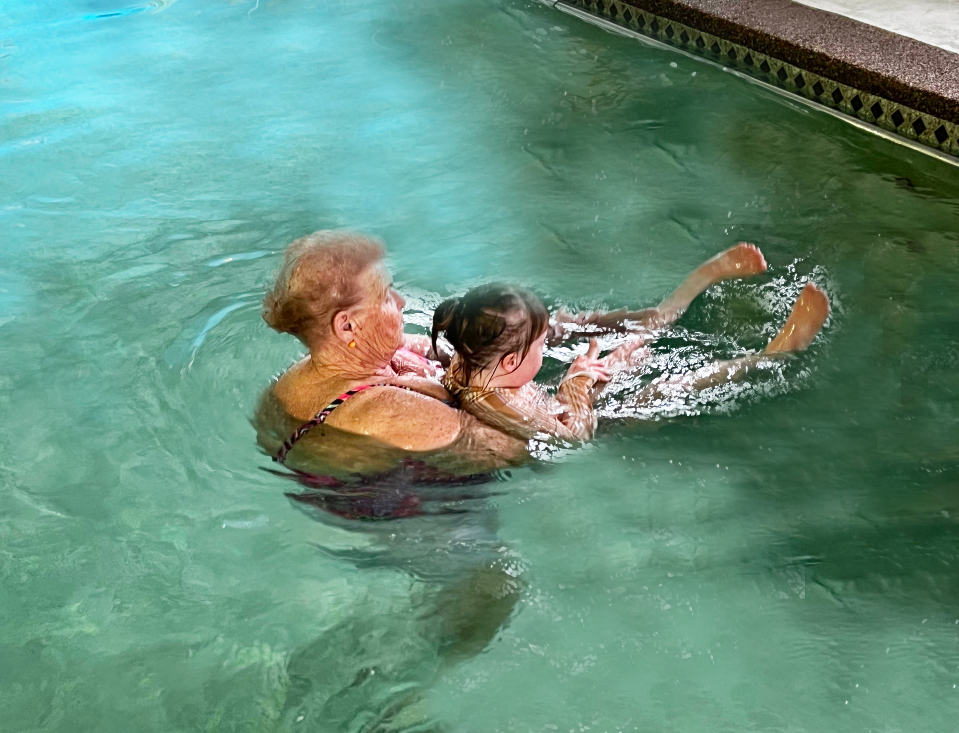 Child With Special Needs Receiving Swimming Lessons - Hydrotherapy in Croudance Bay, NSW