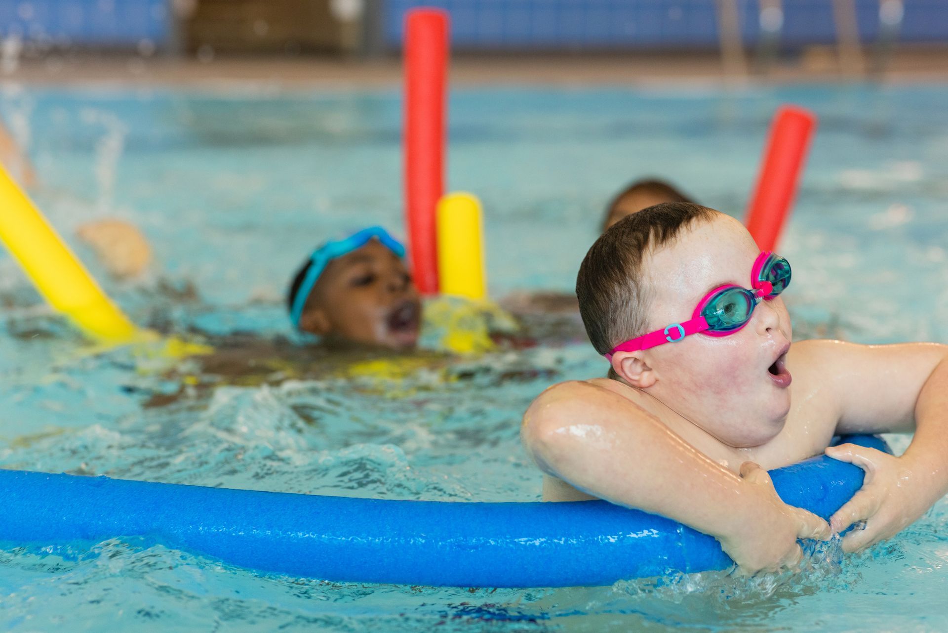 Child With Special Needs Receiving Swimming Lessons - Hydrotherapy in Croudance Bay, NSW