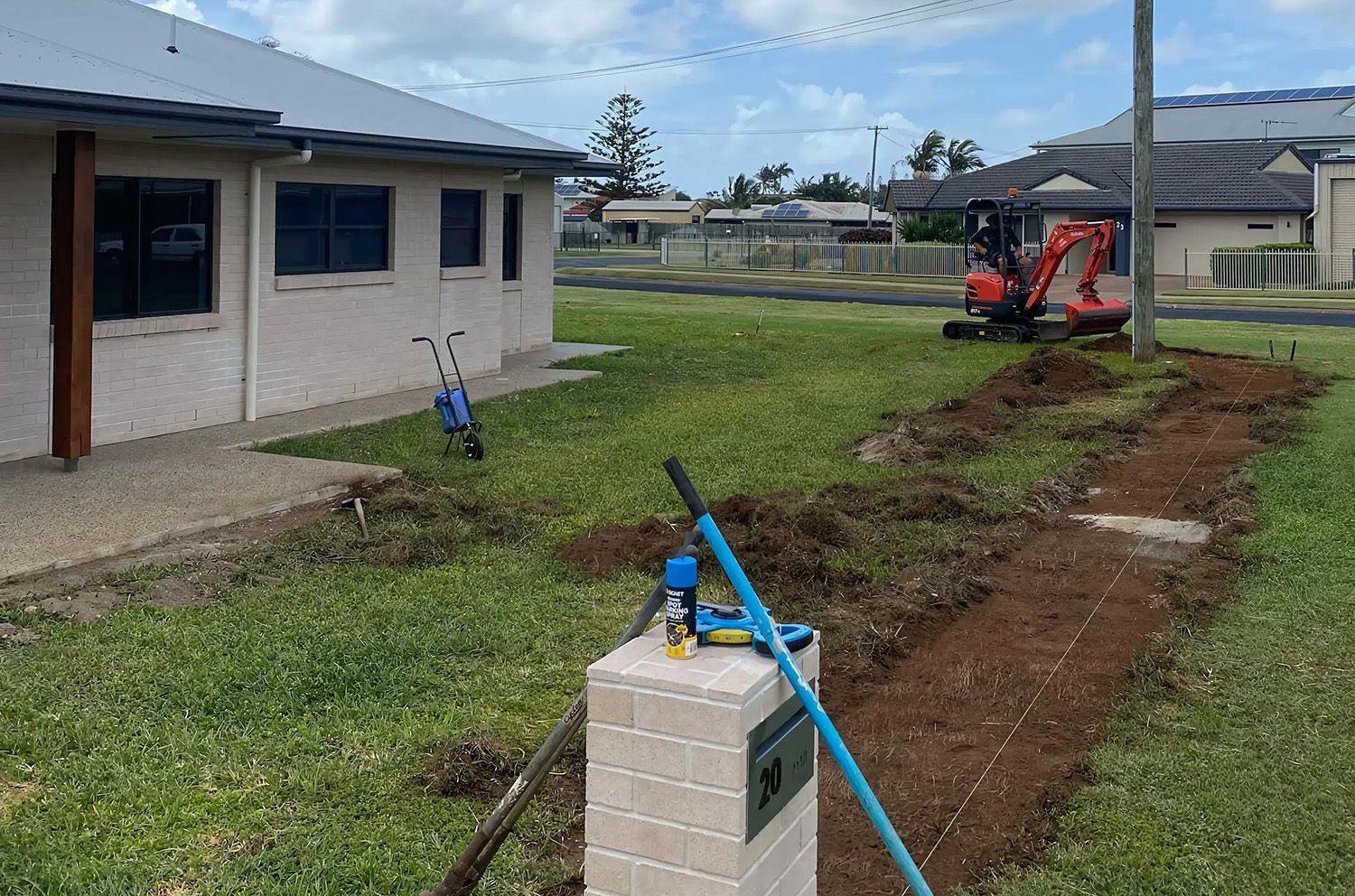 Front Yard Being Prepared For A Landscaping Project