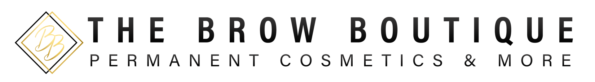 The logo for the brow boutique permanent cosmetics and more