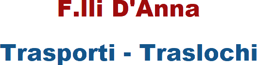 TRASLOCHI FRATELLI D'ANNA logo
