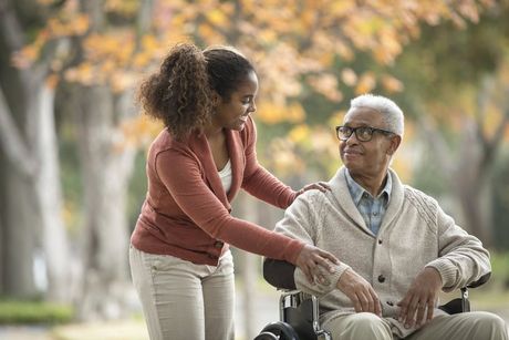 Caregiver provides companionship care