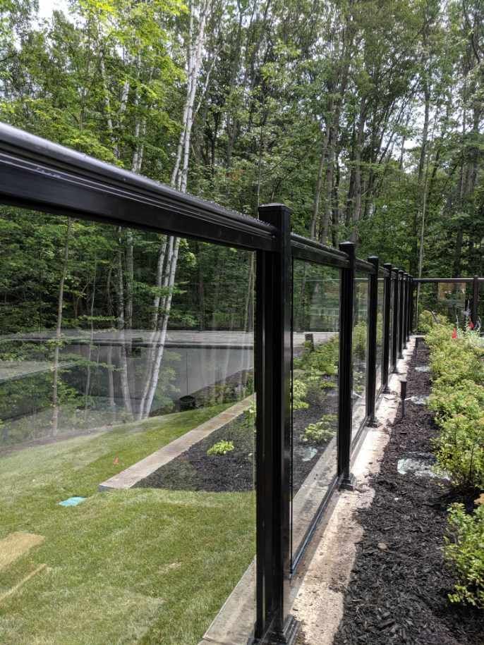 custom white vinyl railing